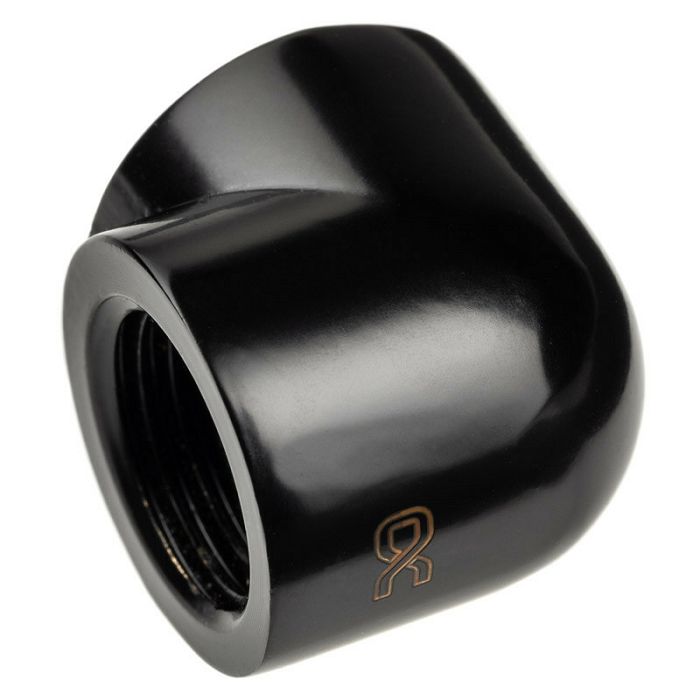 Alphacool Eiszapfen Adapter 90 Grad G1/4 Zoll IG auf G1/4 Zoll IG - black 17588