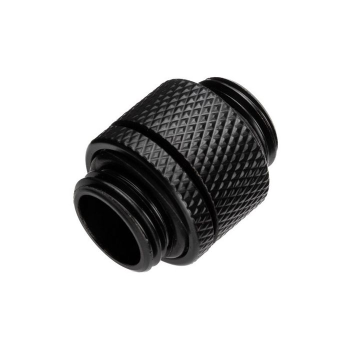 Alphacool icicle double adapter rotatable G1/4 male to G1/4 male - black 17244