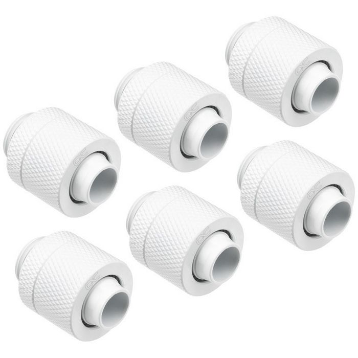 Alphacool Eiszapfen 13/10 mm Anschraubtülle G1/4, 6-Pack - white 17624