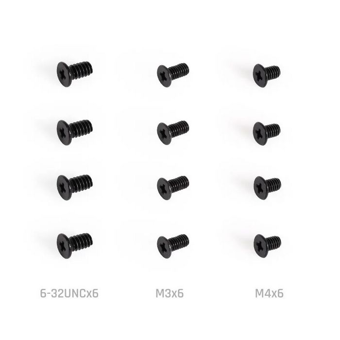 Alphacool Core Push Mounting 50 mm M3/M4/UNC 6-32 Set 4-Pack 15726