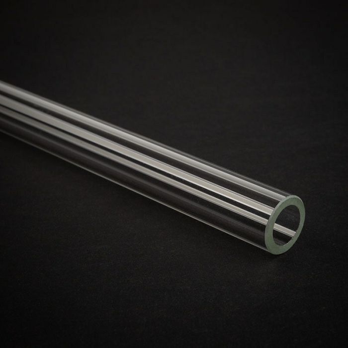 Alphacool HardTube 16/11mm Borosilikatglas 90 Grad Winkel 10/30cm - klar 18499