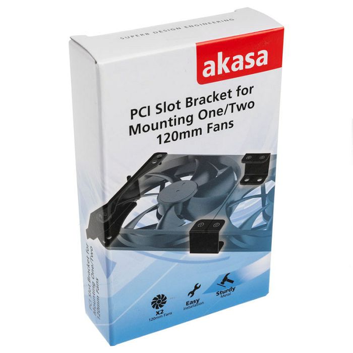 Akasa PCI slot mounting system for fans - 120mm AK-MX304-12BK