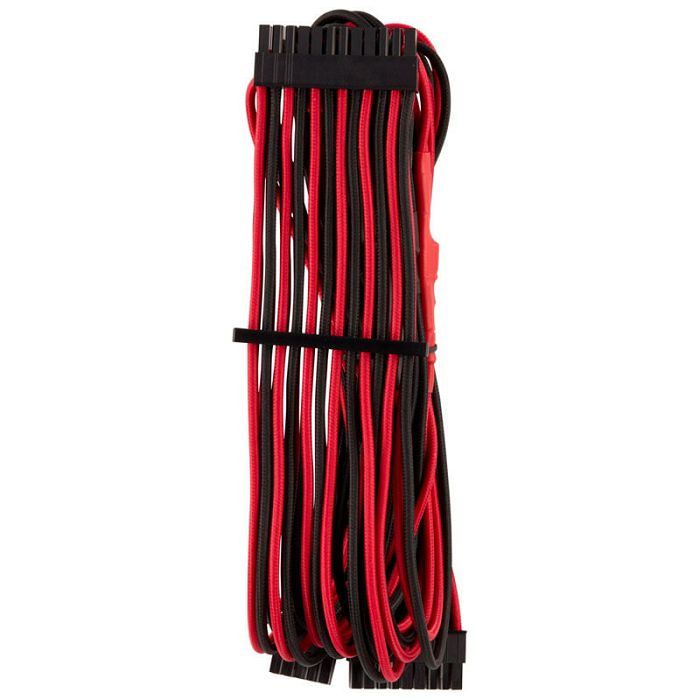 Corsair Premium Sleeved 24-Pin-ATX-Kabel (Gen 4) - rot/black CP-8920233
