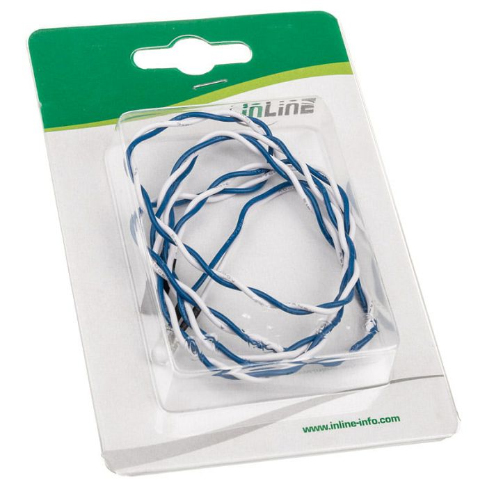 InLine HDD LED / Power LED for mainboard connection, blue - 80cm 59910A