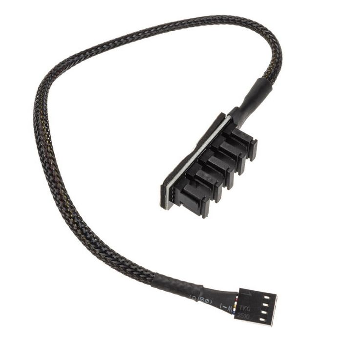 Akasa FLEXA FP5H PWM Splitter Hub - black AK-CBFA08-30BK