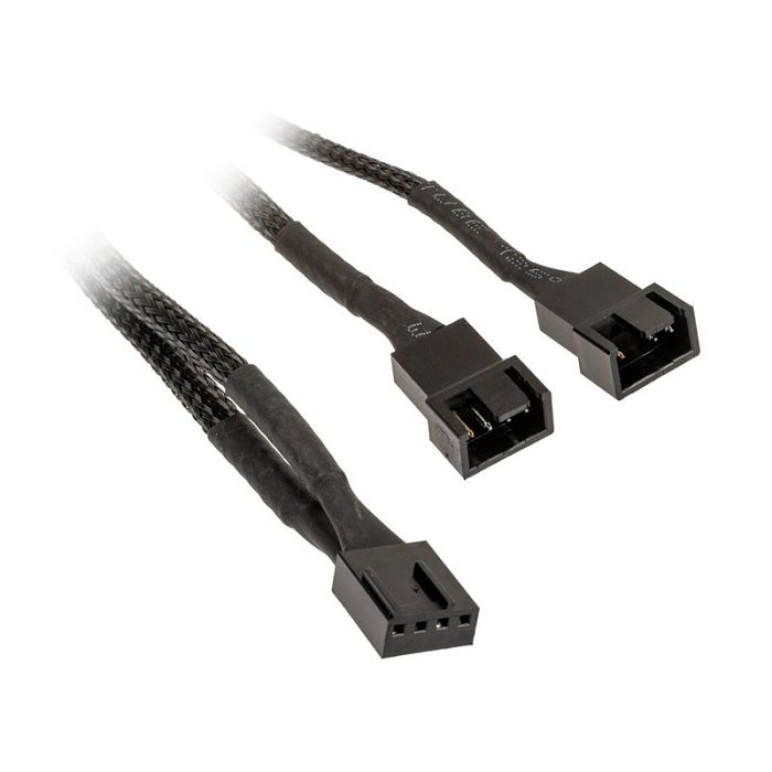 Akasa PWM fan splitter, pack of 4 - black AK-CBFA04-KT04