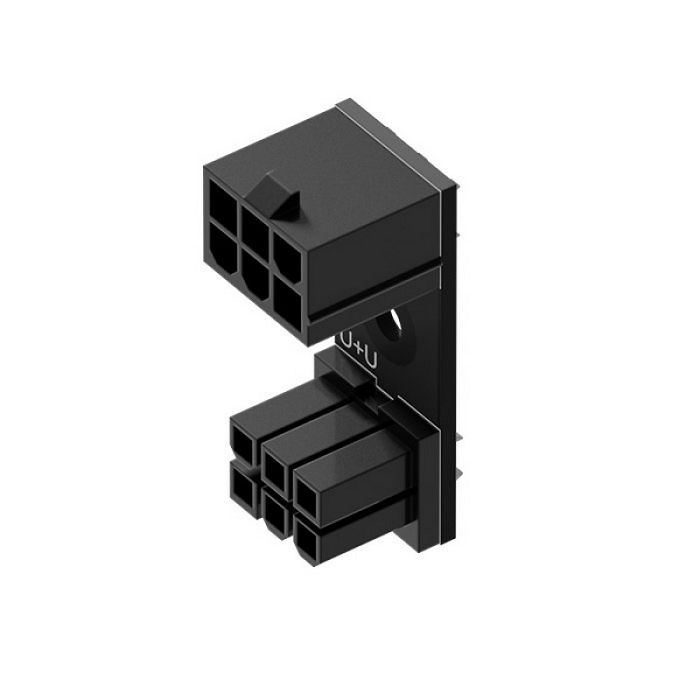 Singularity Computers  6-Pin PCIe 180 Grad Adapter U+U SC-A-PCIE6-UU