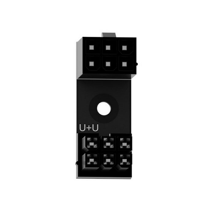 Singularity Computers  6-Pin PCIe 180 Grad Adapter U+U SC-A-PCIE6-UU