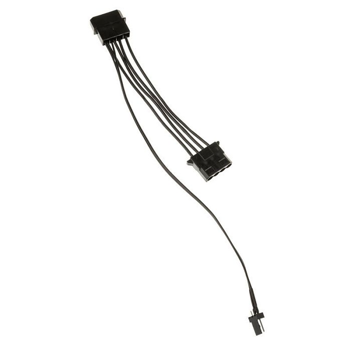 Kolink Lüfter Adapterkabel 3-Pin zu 2x 4-Pin Molex - 245mm, black PGW-AC-KOL-086