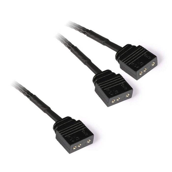 Alphacool Y-Splitter aRGB 3-Pin auf 2x 3-Pin 30cm - black 18705