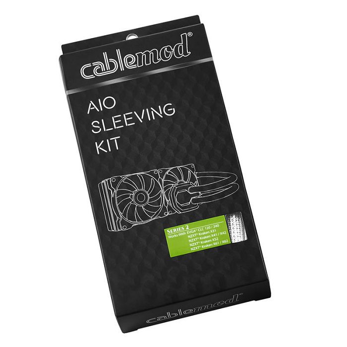 CableMod AIO Sleeving Kit Series 2 für EVGA CLC / NZXT Kraken - white CM-ASK-S2KW-R