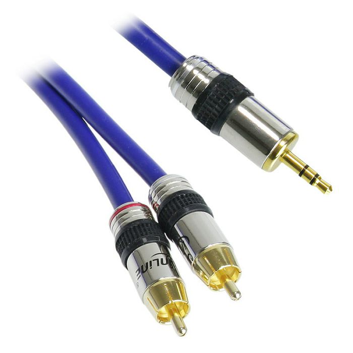 InLine RCA/jack cable, 2x RCA to 3.5mm jack - 2m 89939P
