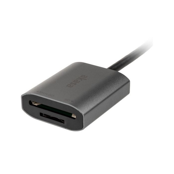 Akasa USB 3.2 Gen1 Type-C Dual Card Reader - silver AK-CR-10BK