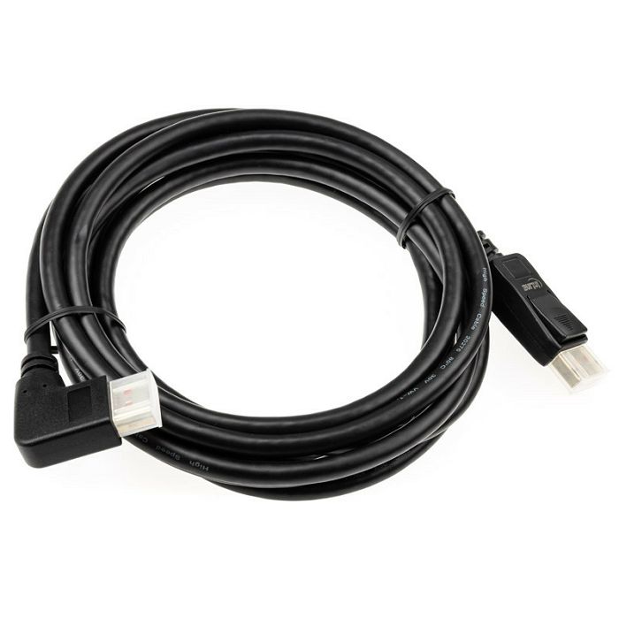 InLine 8K (UHD-2) DisplayPort Kabel, rechts gewinkelt, black - 3m 17153R
