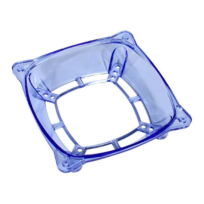InLine fan adapter 120mm to 70/80/92mm - transparent/blue 36011