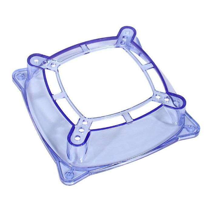 InLine fan adapter 120mm to 70/80/92mm - transparent/blue 36011