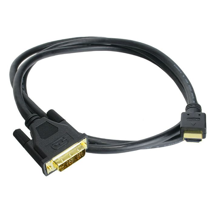 InLine HDMI zu DVI Adapter Kabel High Speed, black - 1m 17661P