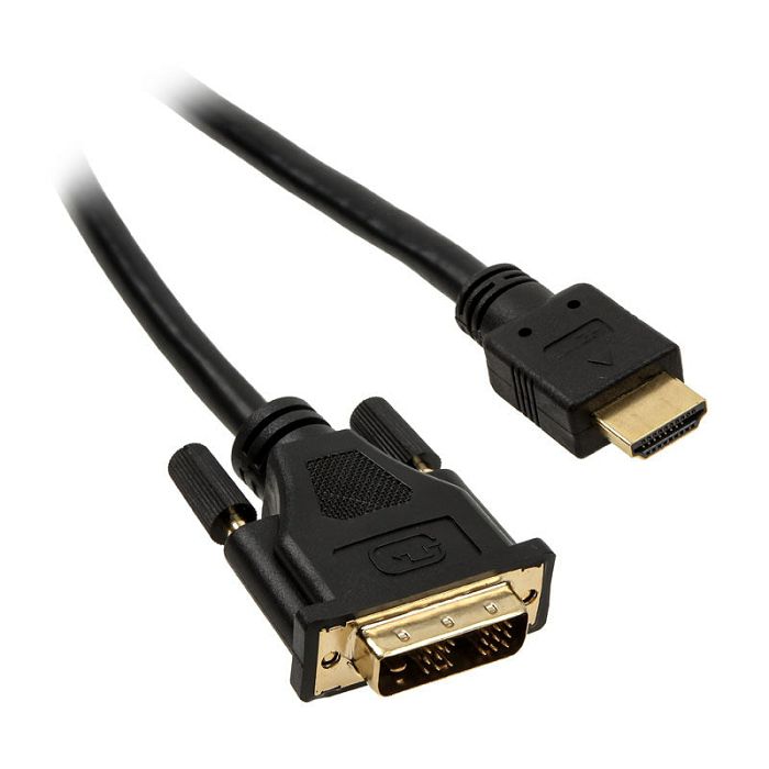 InLine HDMI zu DVI Adapter Kabel High Speed, black - 1,5m 17664P