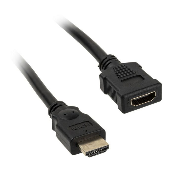 InLine HDMI Verlängerung Stecker / Buchse, black - 2m 17632G
