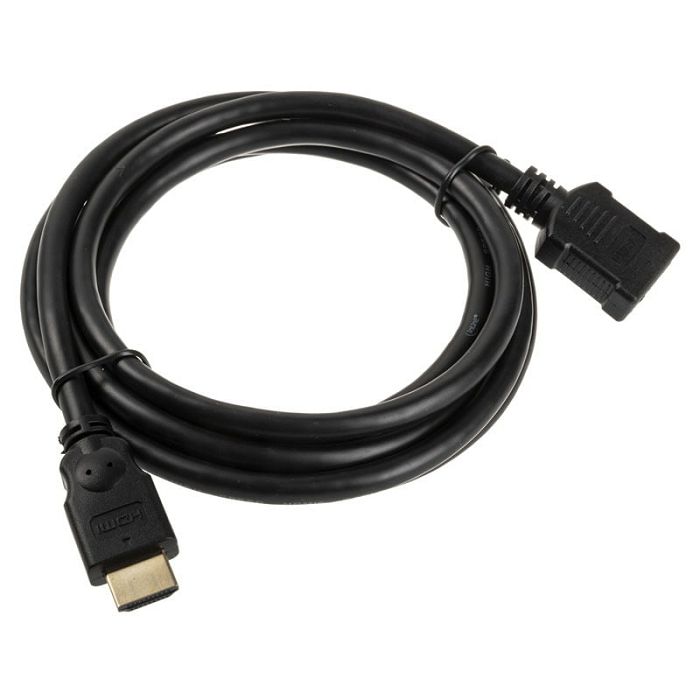 InLine HDMI Verlängerung Stecker / Buchse, black - 2m 17632G