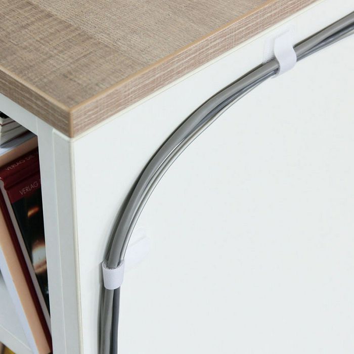 LABEL THE CABLE Wall Klettkabelhalter 10er Set - white LTC 3120