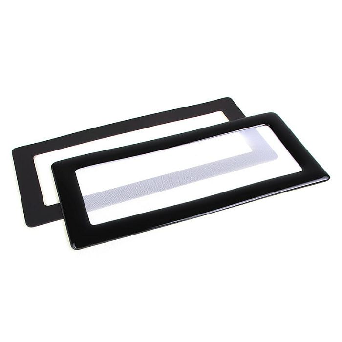 DEMCiflex Staubfilter 2x40mm, quadratisch - black/white DF0526