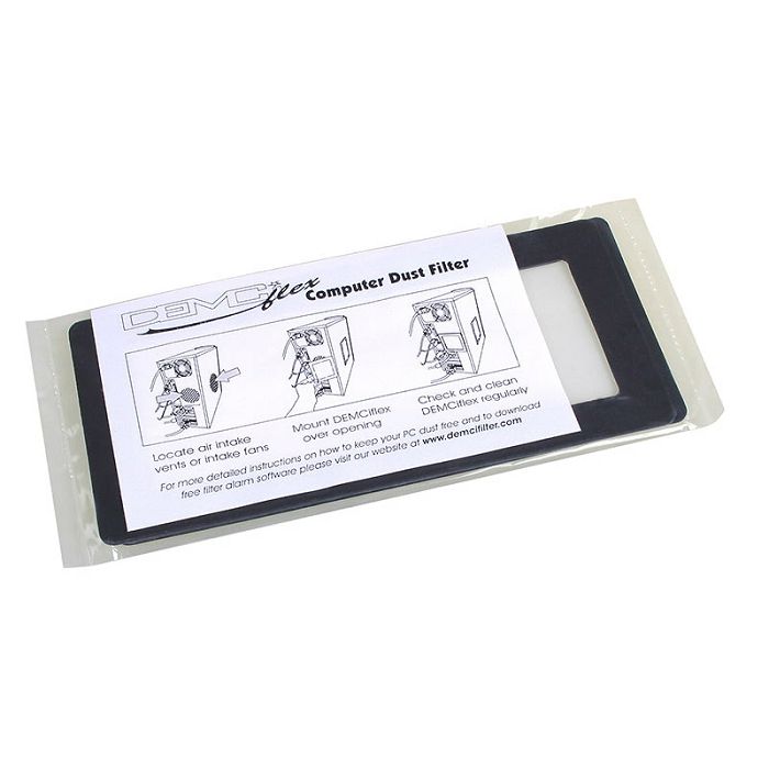 DEMCiflex Staubfilter 2x40mm, quadratisch - black/white DF0526