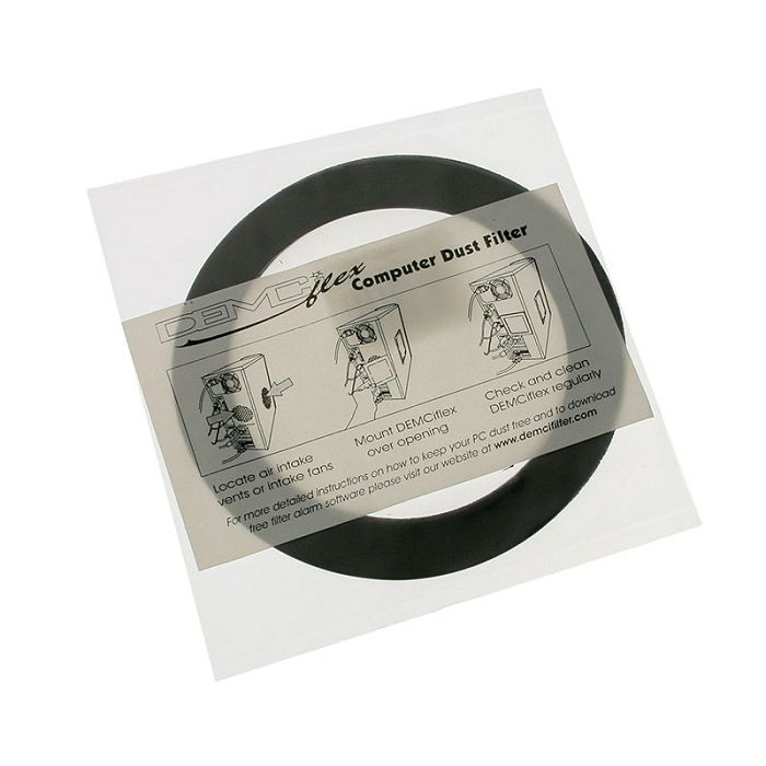 DEMCiflex Staubfilter 80mm, rund - black/white 80mm Round