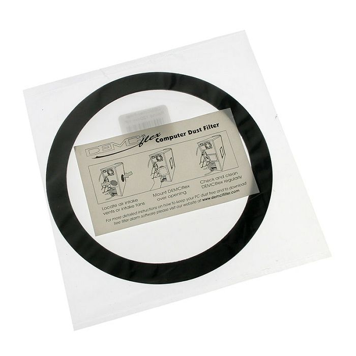 DEMCiflex Staubfilter 120mm, rund - black/white DF0525