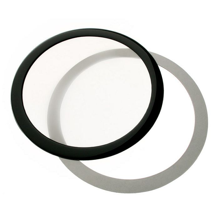 DEMCiflex Staubfilter 140mm, rund - black/white DF0495