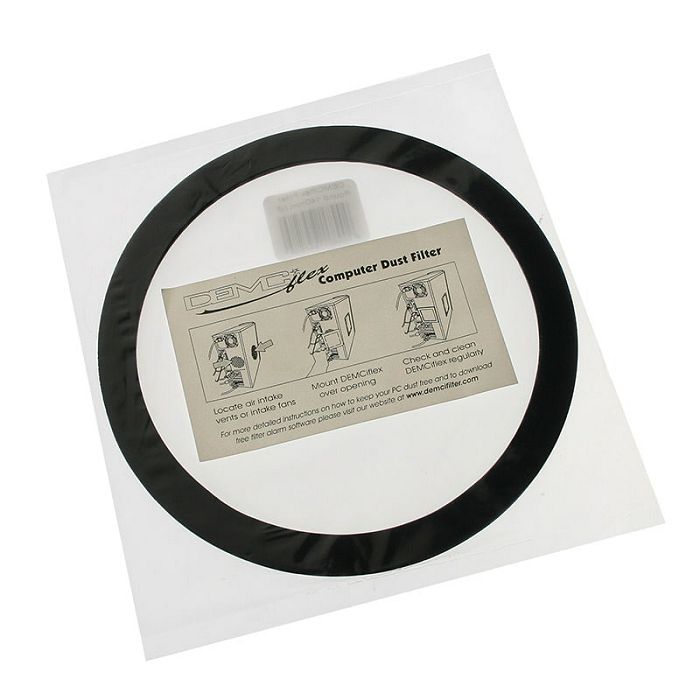 DEMCiflex Staubfilter 140mm, rund - black/white DF0495