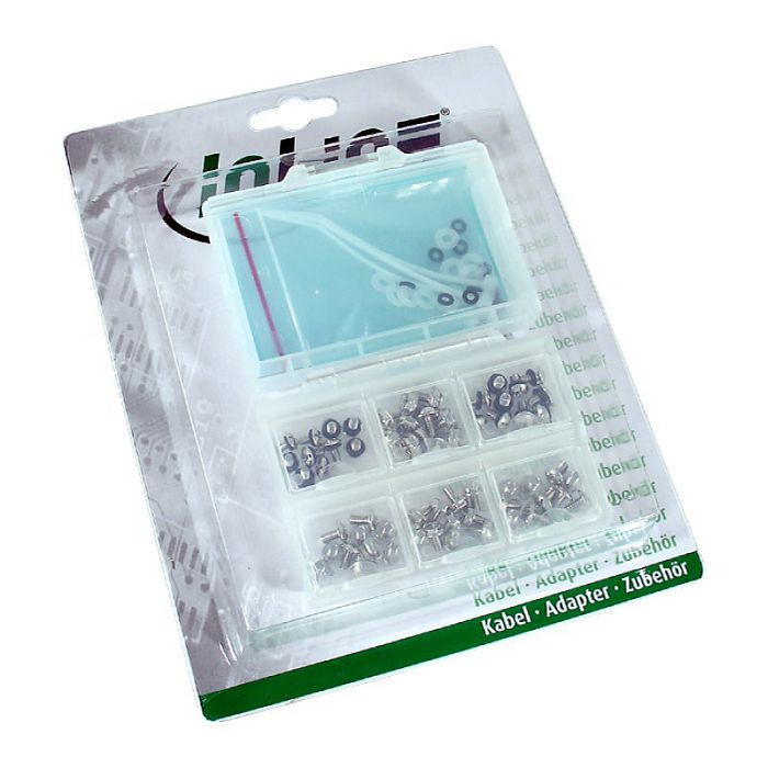 InLine PC screw set, 83 pieces 77789