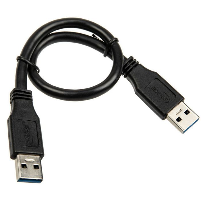 InLine USB 3.0 Kabel, A auf A, black - 0,3m 35203