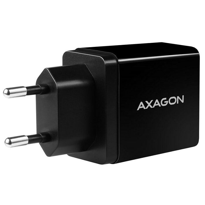 AXAGON ACU-QS24 Ladegerät, 2x USB-A, QC3.0/Smart 5V 1,2A, 24W - black ACU-QS24