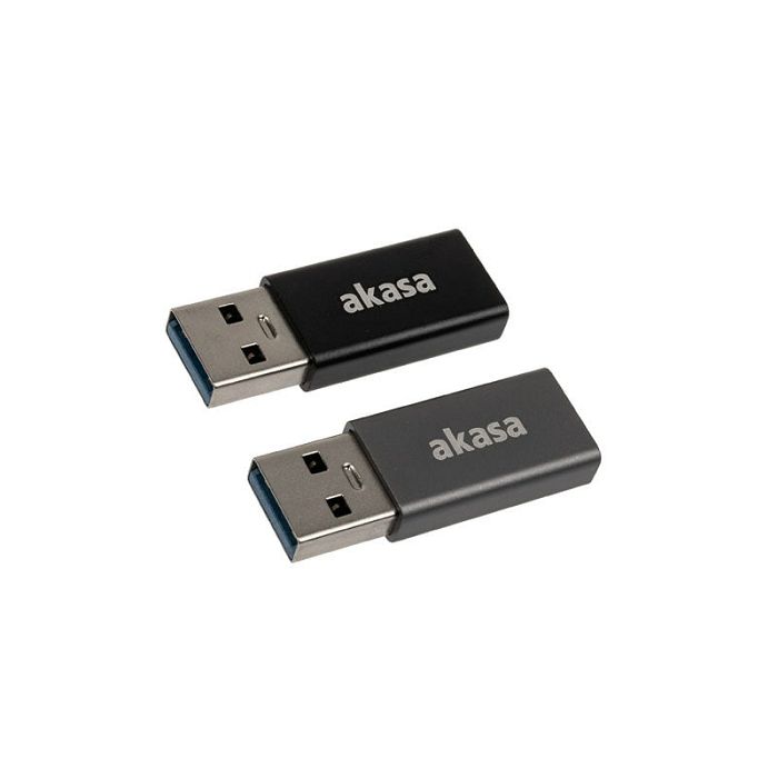 Akasa Typ A auf Typ C USB-Adapter - 2 Stück AK-CBUB61-KT02