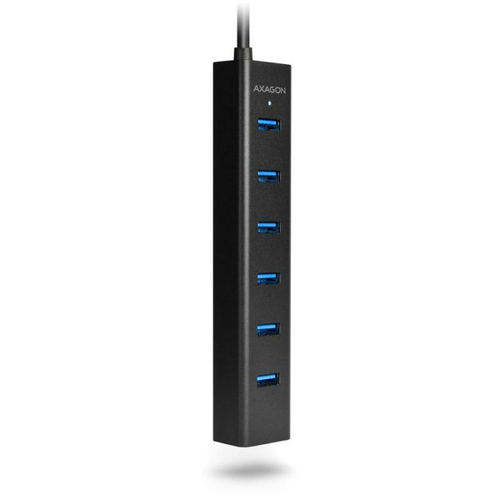 AXAGON HUE-SA7BP USB-A-Hub, 7x USB 3.0, 1x Micro-USB - 400 mm Kabel, napajanje HUE-SA7BP