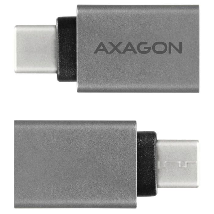 AXAGON USB-C 3.1 M to USB-A F adapter, aluminum - black RUCM-AFA