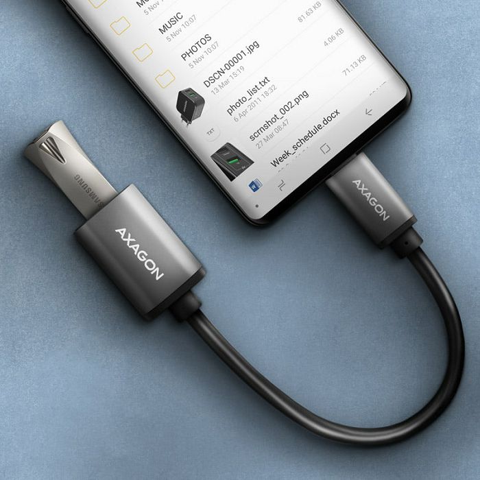 AXAGON RUCM-AFAC Kabeladapter USB-C 3.2 Gen 1 auf USB-A, black - 0,2m RUCM-AFAC