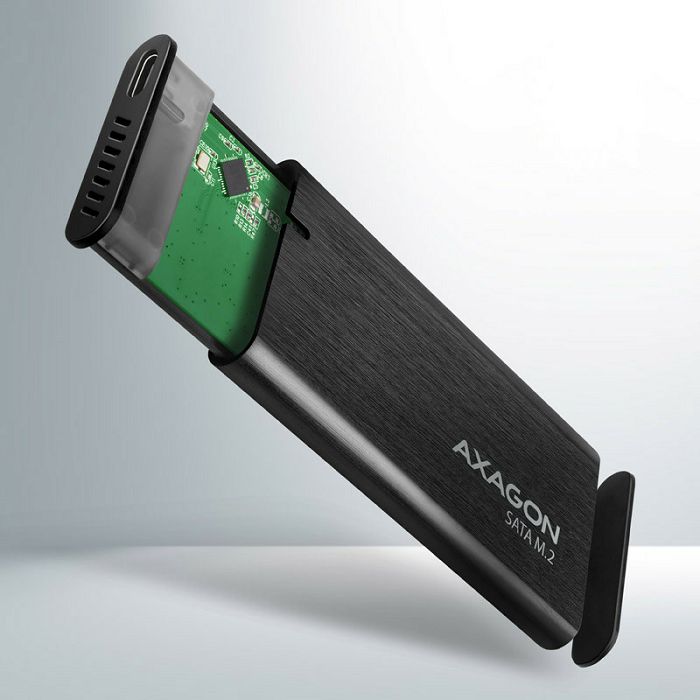 AXAGON EEM2-SBC RAW BOX externes Gehäuse für M.2 SSDs USB-C 3.2 Gen 2 - black EEM2-SBC