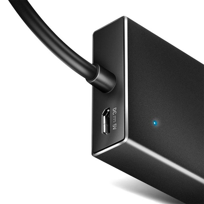 AXAGON HUE-F7C 7x USB 3.2 Gen 1 Aluminium Flat Hub, 30 cm USB-C-Kabel HUE-F7C