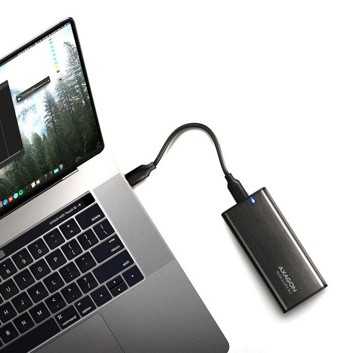 AXAGON EEM2-SB2 USB-C 3.2 Gen 2, M.2 SSD enclosure - black EEM2-SB2