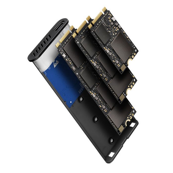AXAGON EEM2-SB2 USB-C 3.2 Gen 2, M.2 SSD enclosure - black EEM2-SB2
