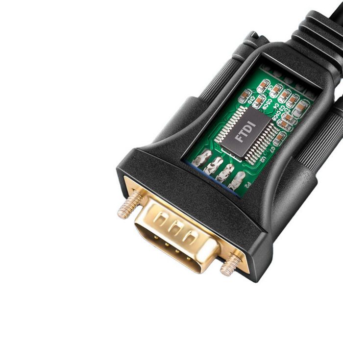 AXAGON ADS-1PQN Adapterkabel, RS-232 COM-Port auf USB 2.0 - FT232RL-Chip ADS-1PQN