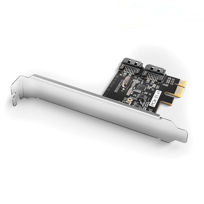 AXAGON PCES-SJ2 PCIe Controller 2x internal SATA 6G port, JMB582 + LP PCES-SJ2