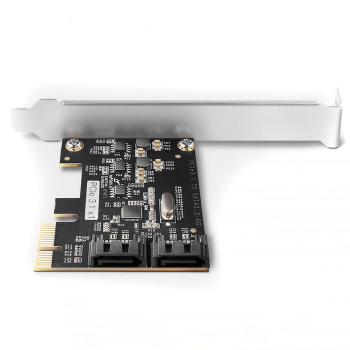 AXAGON PCES-SJ2 PCIe Controller 2x internal SATA 6G port, JMB582 + LP PCES-SJ2