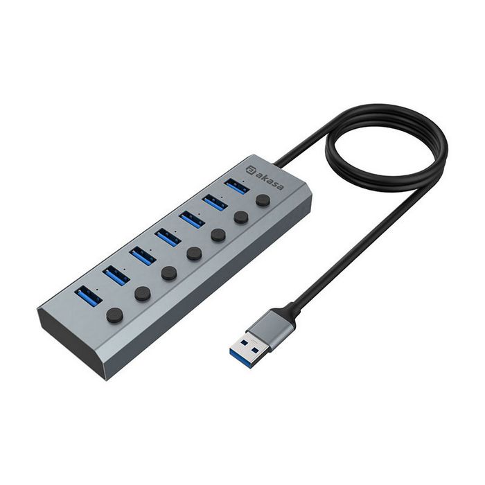Akasa Connect 7 IPS - USB Hub AK-HB-21BKCM