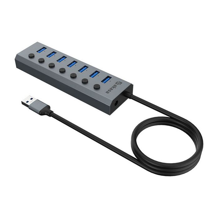Akasa Connect 7 IPS - USB Hub AK-HB-21BKCM