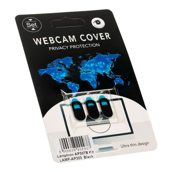 Lamptron Webcam Slide Cover, 3-Stück - black LAMP-AP303