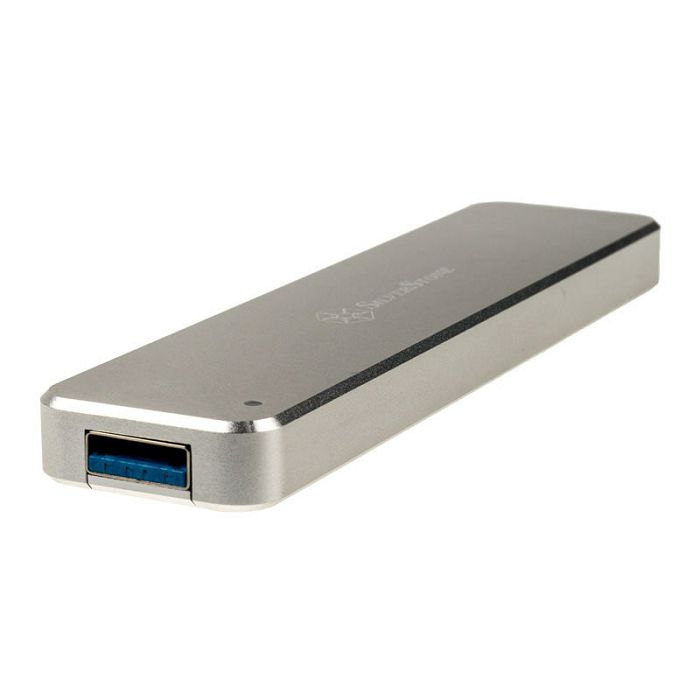 SilverStone SST-MS09S, M.2 SSD to USB-A 3.1 case, silver SST-MS09S