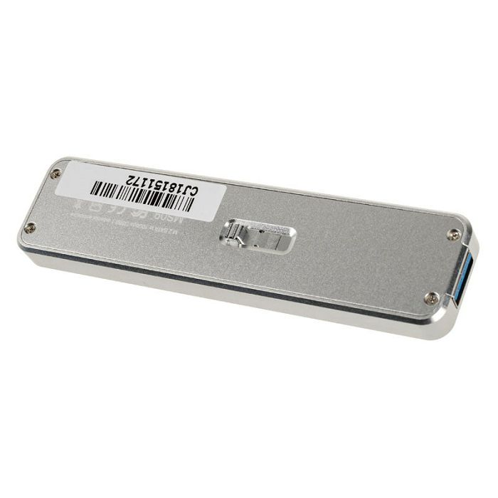 SilverStone SST-MS09S, M.2 SSD to USB-A 3.1 case, silver SST-MS09S